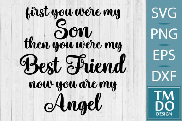 Download Son is My Angel, in Loving Memory SVG - Angel Collection