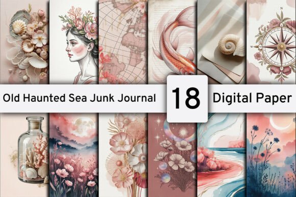 Download Old Haunted Sea Junk Journal Pages - Sea junk journal pages Collection
