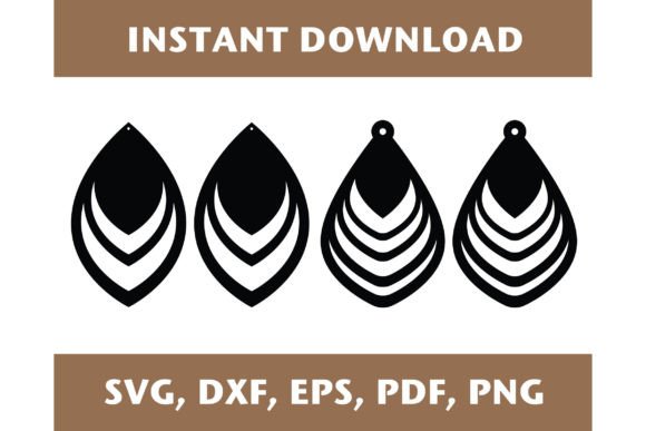 Download Teardrop Earrings Svg, Drop Earrings Pdf - Pdf Collection