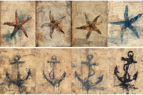 Download Vintage Sea Junk Journal Pages - Sea junk journal pages Collection