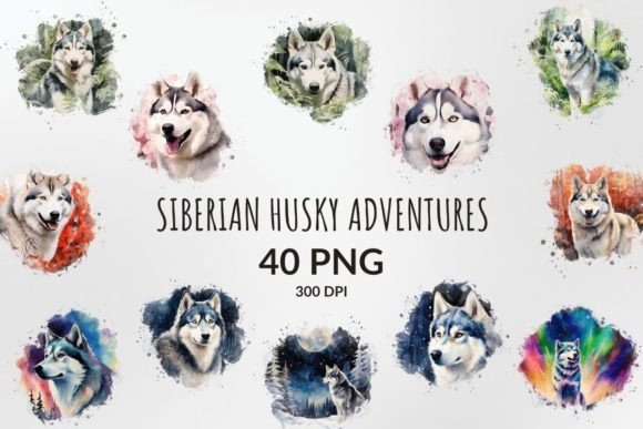 Download Siberian Husky Adventures Sublimation - Premium Resources