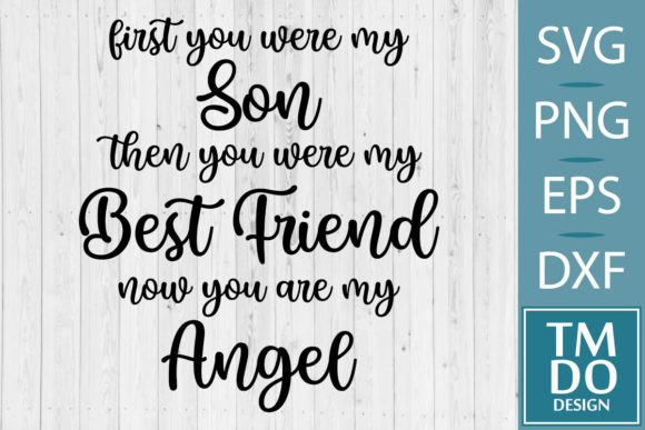 Download Son is My Angel, in Loving Memory SVG - Angel Collection