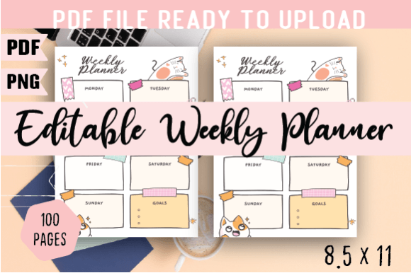 Download Editable Weekly Planner Interior - Premium Resources