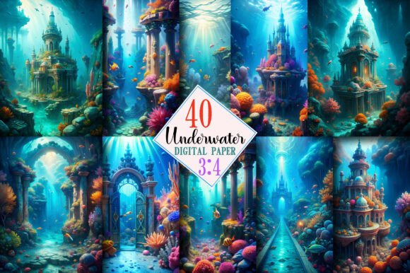 Download Underwater Junk Journal Kit Pages - Premium Resources